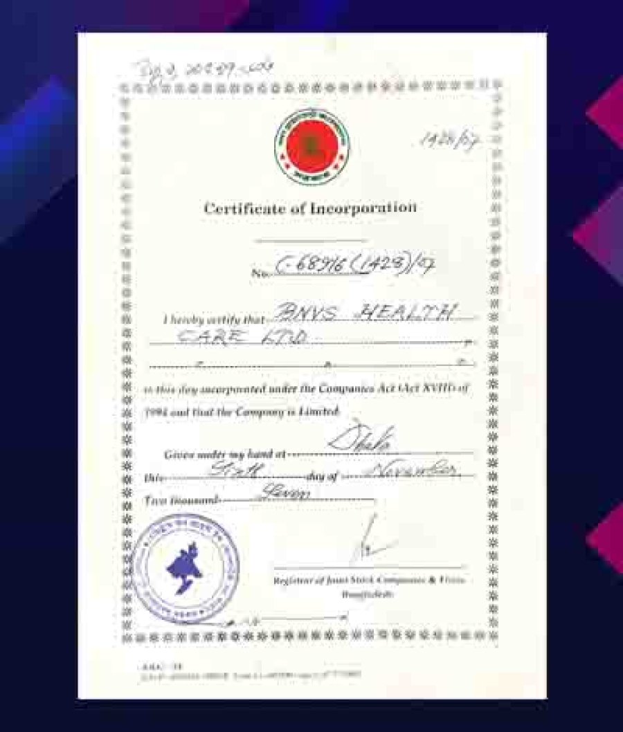 Certificate of Incorporation